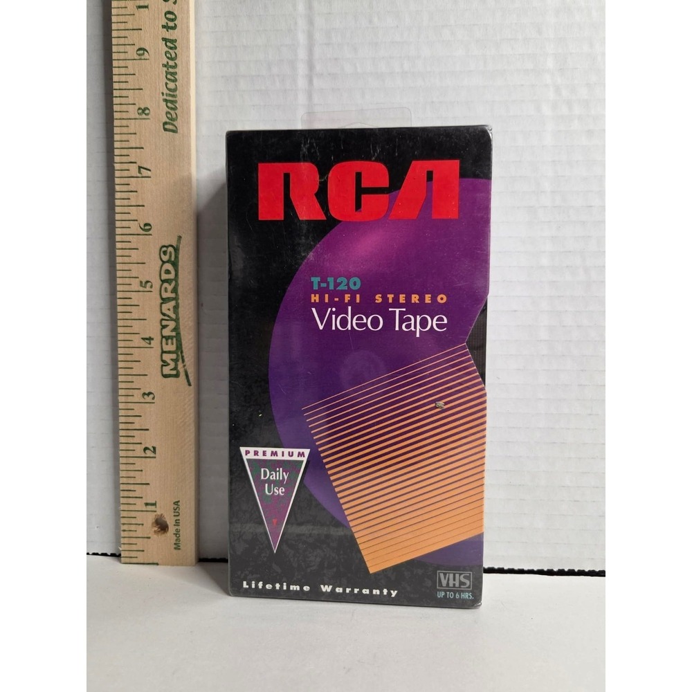 RCA T-120 VHS Up To 6 Hours Hi-Fi Stereo Video Tape
